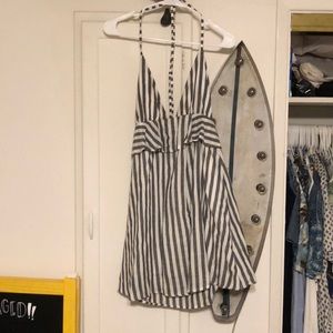 Halter Striped Dress